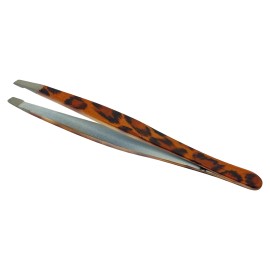 Esthetic Plus #2952 Stainless Steel Slanted Tweezer 3.75" - Animal Patterns Vary