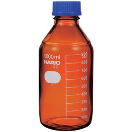 HARIO NBB-1L-SCI Heat Resistant Screw Mouth Bottle (Brown), 33.8 fl oz (1000 ml)
