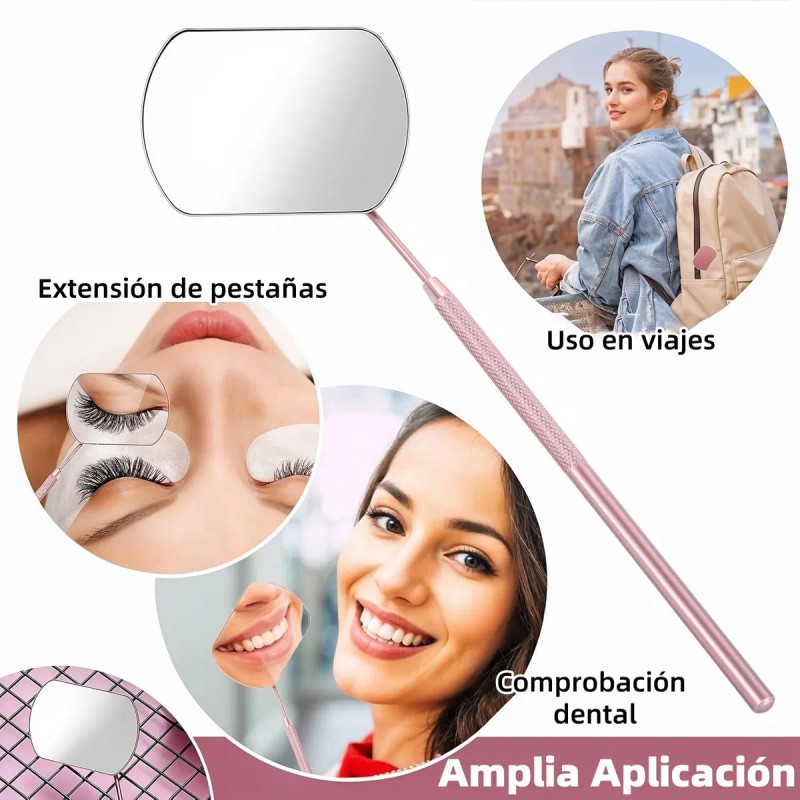 Kit Pestañas Maquillaje Aplicacion Extensión Diy Completo Coral Claro