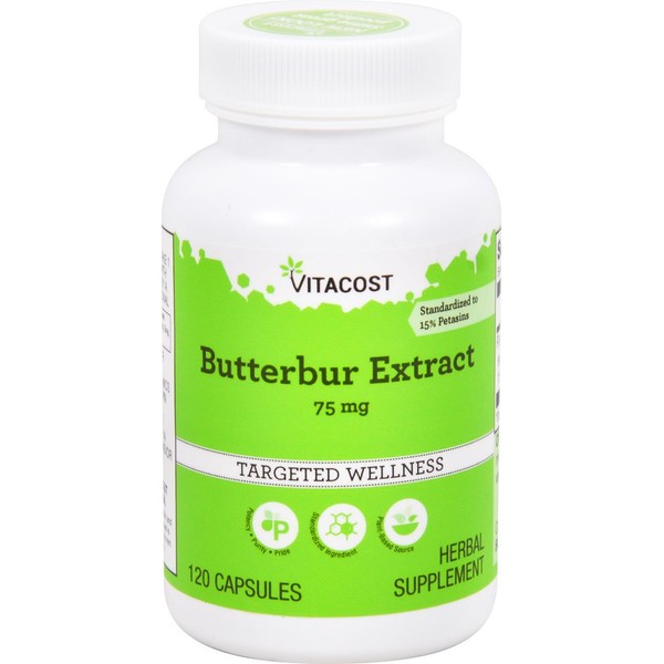 Vitacost Butterbur Extract - Standardized - 75 mg - 120 Capsules