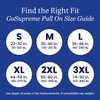 NorthShore GoSupreme Overnight Incontinence Underwear, 8-Hour Pullup Style, Medium, 56