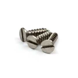 Hinge Outlet Slotted Wood Screws for Hinges - Satin Nickel - 9 x 3/4 Inch