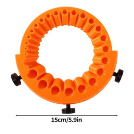 Drill Bit Sharpener Tool, Multipurpose Portable Universal Heavy-Duty Angle Power Drill Bit Sharpeners for Sharpening Drill Bits 2 to 13 Mm Drill Bits & 125 Mm Grinder (Orange)