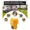 RV Surge Protector 30Amp Male to 30 Amp Female Adapter