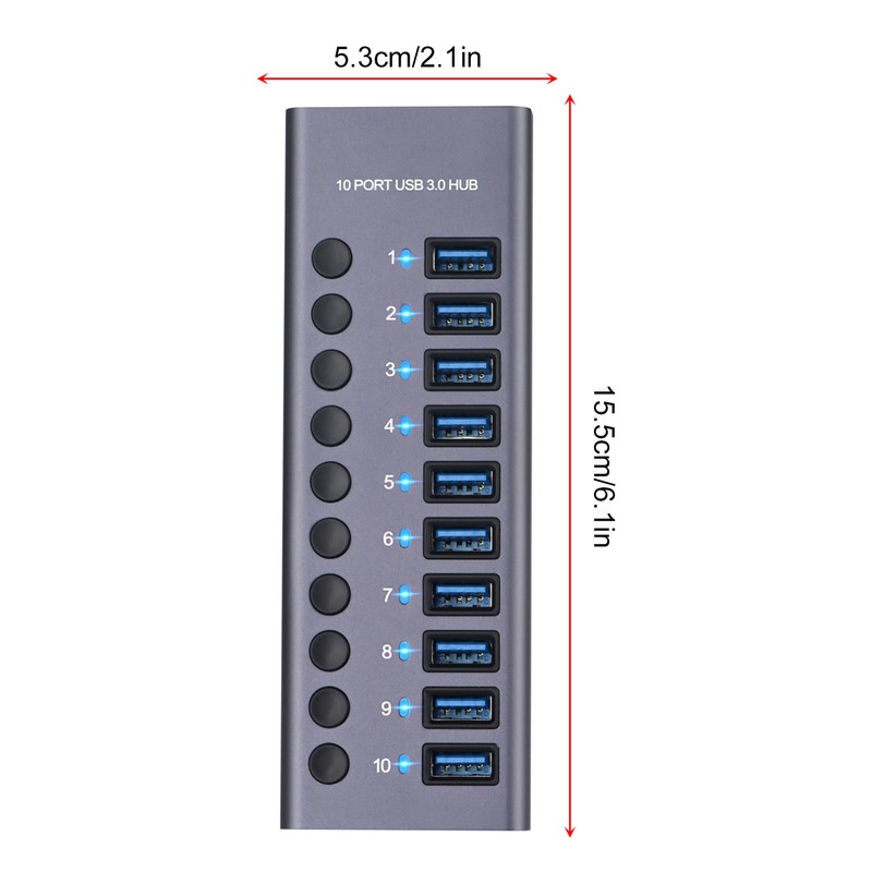 985A 10 Port USB 3.0 Hub USB Splitter Hub USB