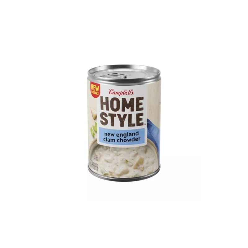 Homestyle New England Clam Chowder Soup 16.3 oz (Pack of