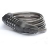 ZHEGE Bicycle Lock, Wire Lock, 5-Digit Passcode, Length 1200mm, Cross-Section