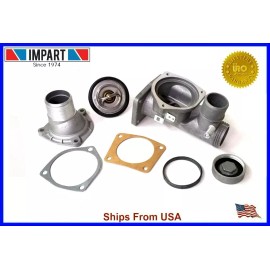 Impart C Jaguar Thermostat Housing Kit Aluminum Update AJ82217KIT With Thermostat AJ86484