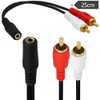 CREATOR RCA Splitter, RCA 1 Male to 2 Female Audio