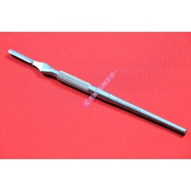 CYNAMED 1EA NEW SCALPEL HANDLE ROUND PATTERN #4 SUITABLE FOR DERMAPLANING GERMAN STEEL