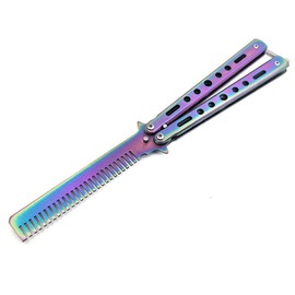 Butterfly Comb, Butterfly Comb Foldable Pocket Comb Hair Styling Accessories Training Butterfly Style (Colourful)