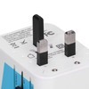 International Power Adapter Travel Plug with 4 USB Ports for