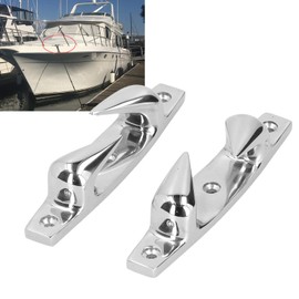 aqxreight - Boat Bow Chocks,2pcs 4.69in Anchoring Mooring Cleats Left Right 316 Stainless Steel Fairlead for Marine Boat Yacht