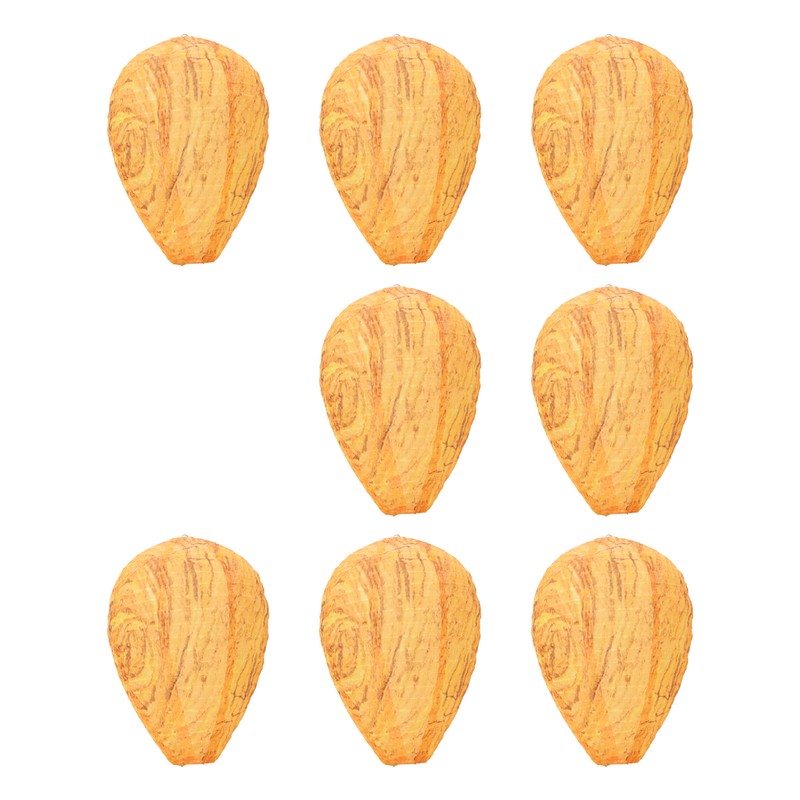 8 Pack Wasp Nest Decoy Effective Deterrence Hanging Fake Wasp