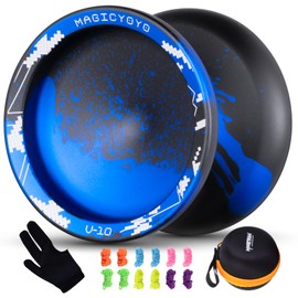 YOSTAR JoJo Professional V10 JoJo with Idle Trick JoJo for Adults, Non-Reactive Yoyo Professional JoJo Toy, Yoyo Fingerspin Yoyo Metal, with 12 Yoyo Cords + Jo Jo Glove + JoJo Case