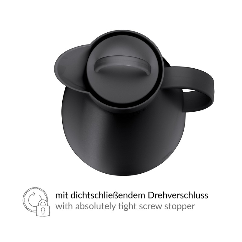 Alfi Dan Insulated Thermos Can 1.0 L Black Plastic