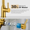 WOWOW Brushed Gold Bar Sink Faucet Single Hole Bar Faucet