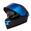 Crown Racing Motorcycle Helmets Blue Modular Full Face Helmet Flip