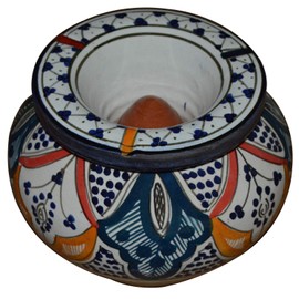 Ceramic Ashtrays Moroccan Handmade Smokeless Exquisite Extra Large Glazes