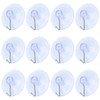 POHOVE Pack of 12 Suction Cup Hooks, Hooks with Suction