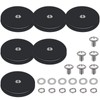 Pack of 6 Neodymium Magnets Rubberised Rubber Round Magnets Magnetic