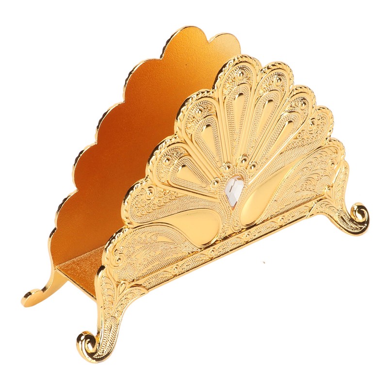 Napkin Holder Classical Metal Peacock Embossed European Style Table Tissue