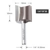 hsawbit Straight 2-Flute Router Cutter, 1/4 Inch Shank, 19mm Cut