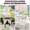 MEKOTRIN Wedding Arch Draping Fabric, 1 Panel 28" x20ft Chiffon