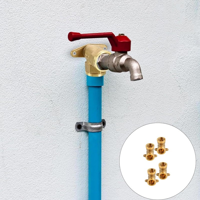 Set of 4 Wall Discs 1/2 Inch DN15 Wall Angle