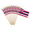 Hawaii State Handheld Stick Flag 4x6 Inch 12 Pack Small