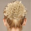 GWAWG Messy Bun Short Curly Ponytail Extension Synthetic Hair Scrunchies