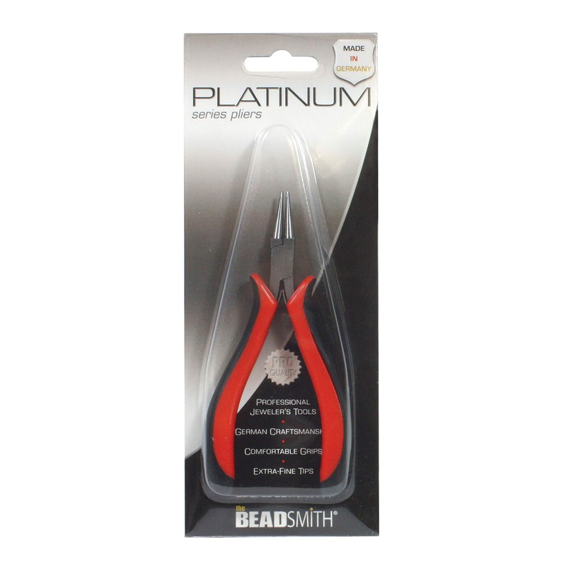 The Beadsmith Platinum Series German Round Nose Pliers, 4.75 inches
