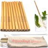 GERNEO® Reusable Bamboo Straw in Brown - Set of 10