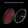 FOTGA 82mm Adjustable Infrared Filter IR Pass X-Ray Lens Filter