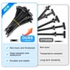 Nylon Universal Cable Tie Buckle, Heavy Duty Self-Locking Nylon Zip