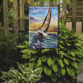 Caroline's Treasures JMK1159GF Horn Island Sailboat Race Flag Garden Size, Small, Multicolor