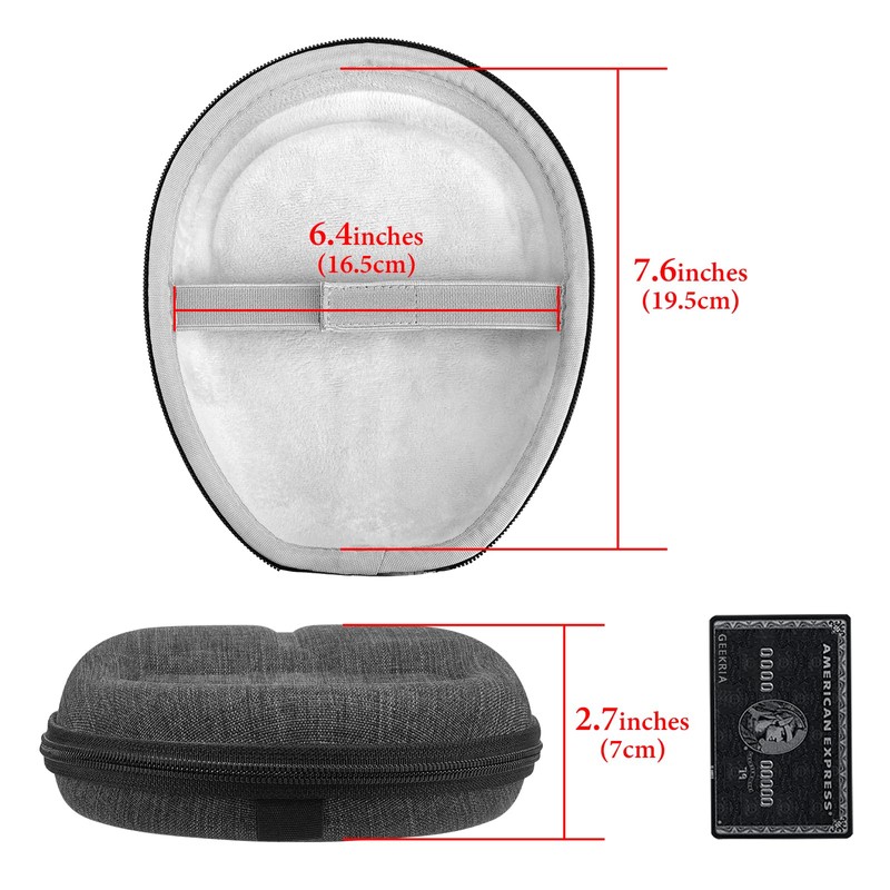 Geekria Shield Headphone Case Replacement Hard Shell Travel Bag with