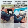 Foldable Laptop Sun Shade for Outdoor Work – Portable Oxford