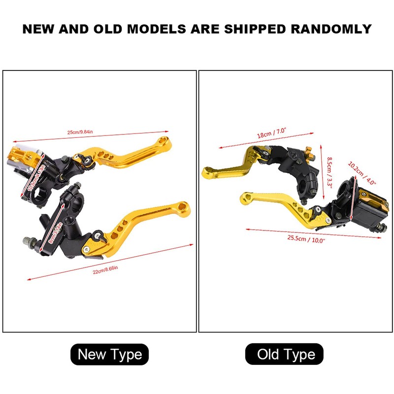 1 Pair Motorcycle Brake and Clutch Levers Universal Brake Clutch