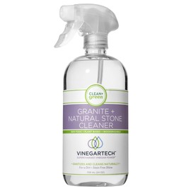 CLEAN+GREEN VinegarTech All Purpose Cleaner to Remove Dirt, Grease and Grime from Hard Surfaces, 24 Fl Oz - Eco-Friendly, Effective Multipurpose Spray - Premium House Cleaning Supplies - 1 Pack