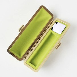 Croco Style Seal Case Hanko Case [For 0.6 - 0.7 inch (16.5 - 18.0 mm)] (Green)
