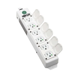 Tripp Lite Safe-IT 6-Outlet Medical Grade Power Strip for Patient Care Vicinity, 15ft Cord, UL 2930 and NFPA 99 Certified, Outlet Safety Covers, Dual Grounding, (PS-615-HGDG)