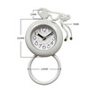 POFET Bathroom Clock Waterproof Shower Clock With Towel Hanging Waterproof