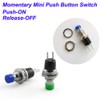 Gebildet 24pcs 7mm Mini Momentary Push Button 3V-6V-12V-24V-230V/1A, SPST Nomal