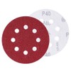 Maveek 50 Pieces 8 Holes Sanding Discs 40 Grit 5