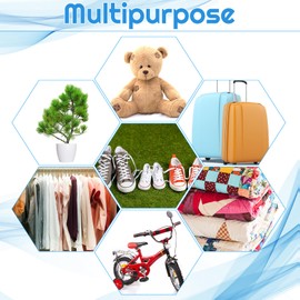 Extra Large Clear Plastic Storage Bags, 10 pcs 90 * 126CM Flat Large Plastic Bags for Luggage, Suitcase, Furniture, Quilts, Plush Toys, Office Chairs