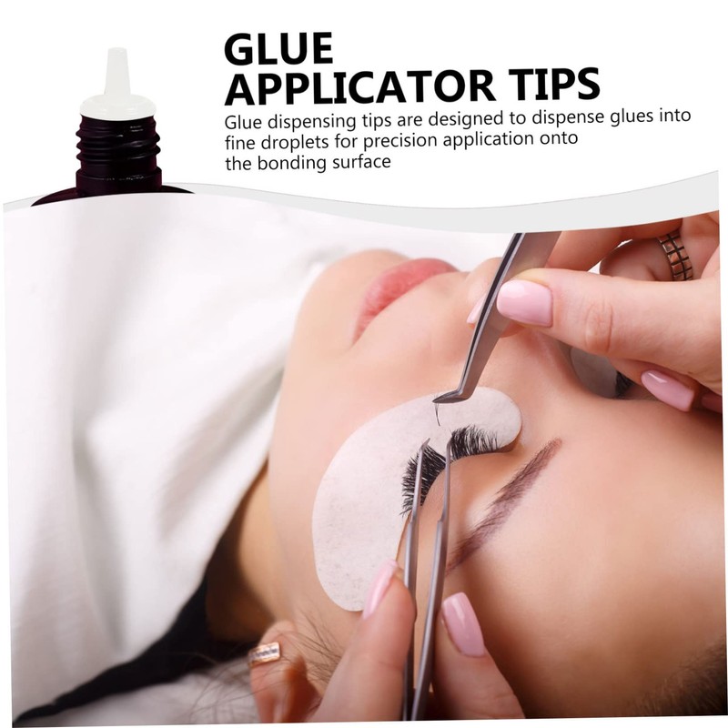 SAFIGLE 100PCS Eyelash Glue Bottle Caps Lash Bottle Plugs for