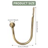 2 Pcs Metal Curtain Holdbacks, Curtain Tie Backs Hooks, Curtains