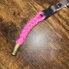 Fish bone EDC PINK!!! paracord bullet,, Keychain Paracord !!! all