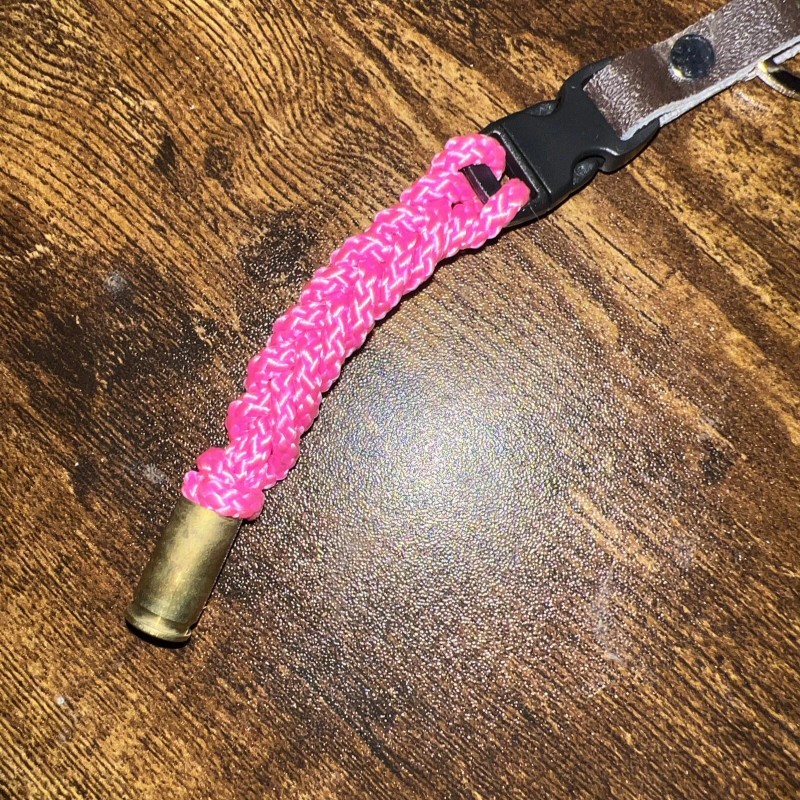Fish bone EDC PINK!!! paracord bullet,, Keychain Paracord !!! all